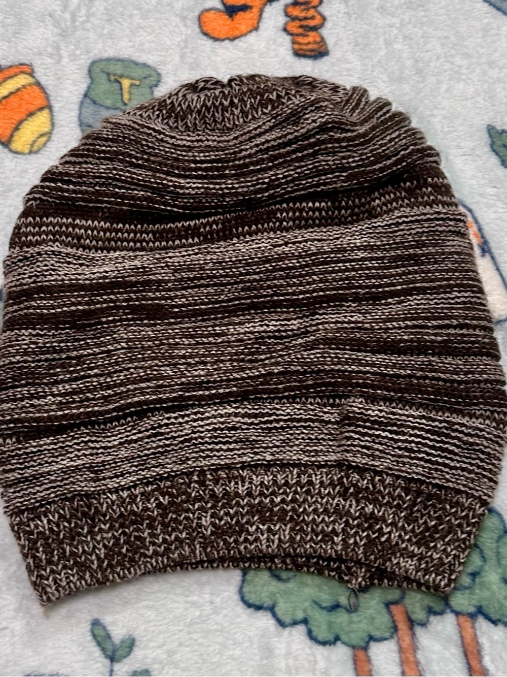 (NEW) Abercrombie & Fitch Brown Marled Knit Beanie